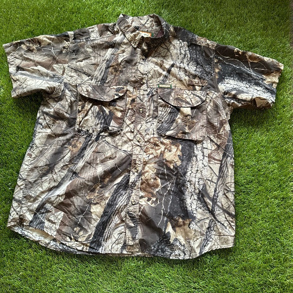 Vintage Camo Button Up